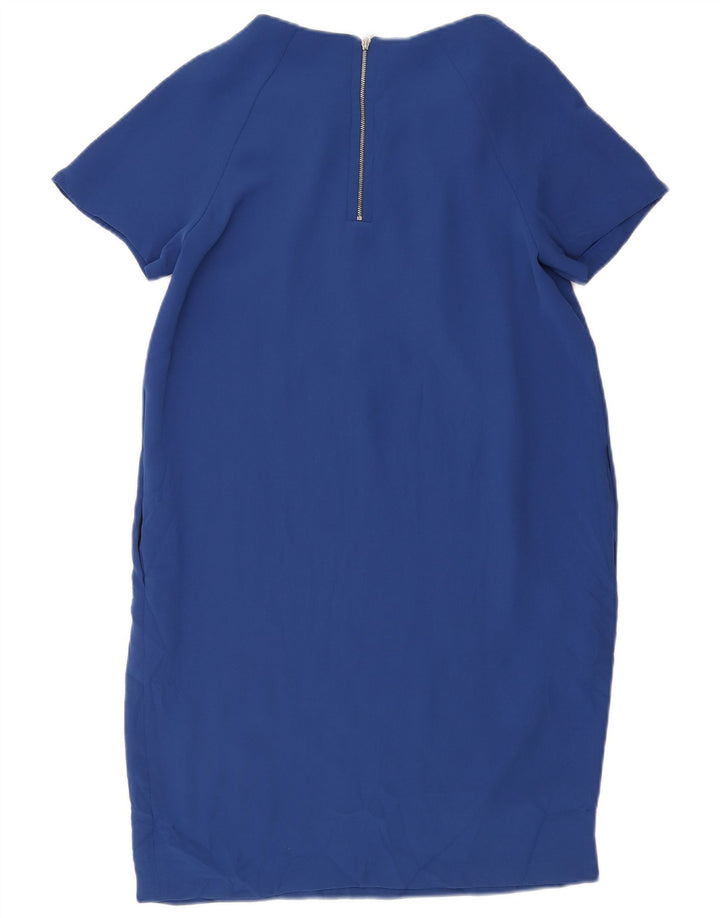 Marks & Spencer Damska sukienka typu shift UK 10, mała, niebieska, poliester