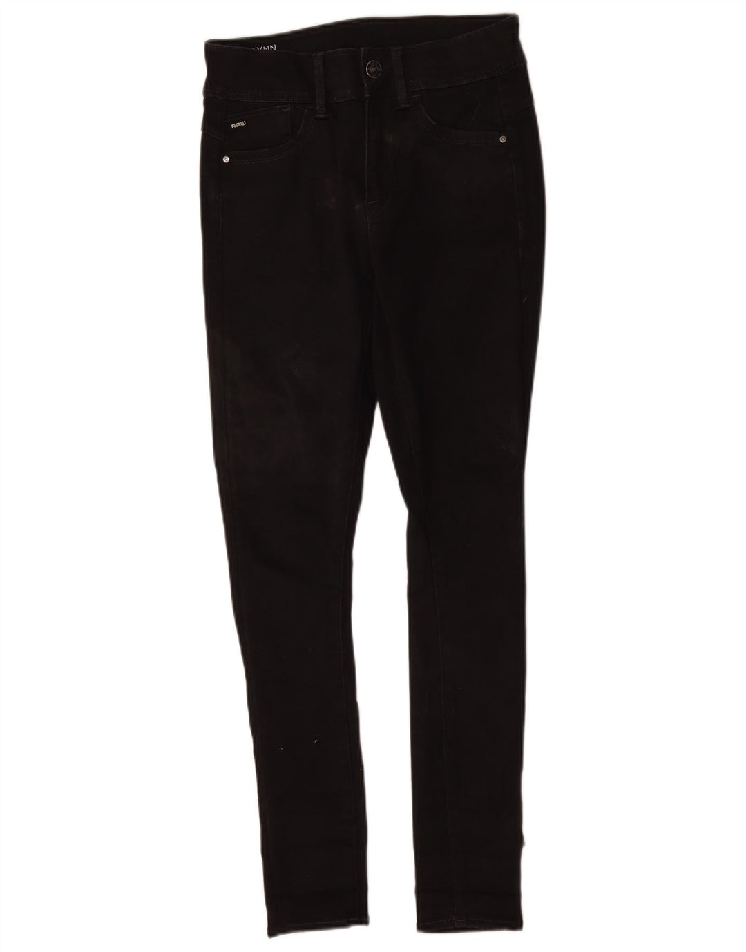 Damskie jeansy Skinny G-Star Lynn W27 L30 Czarny poliester