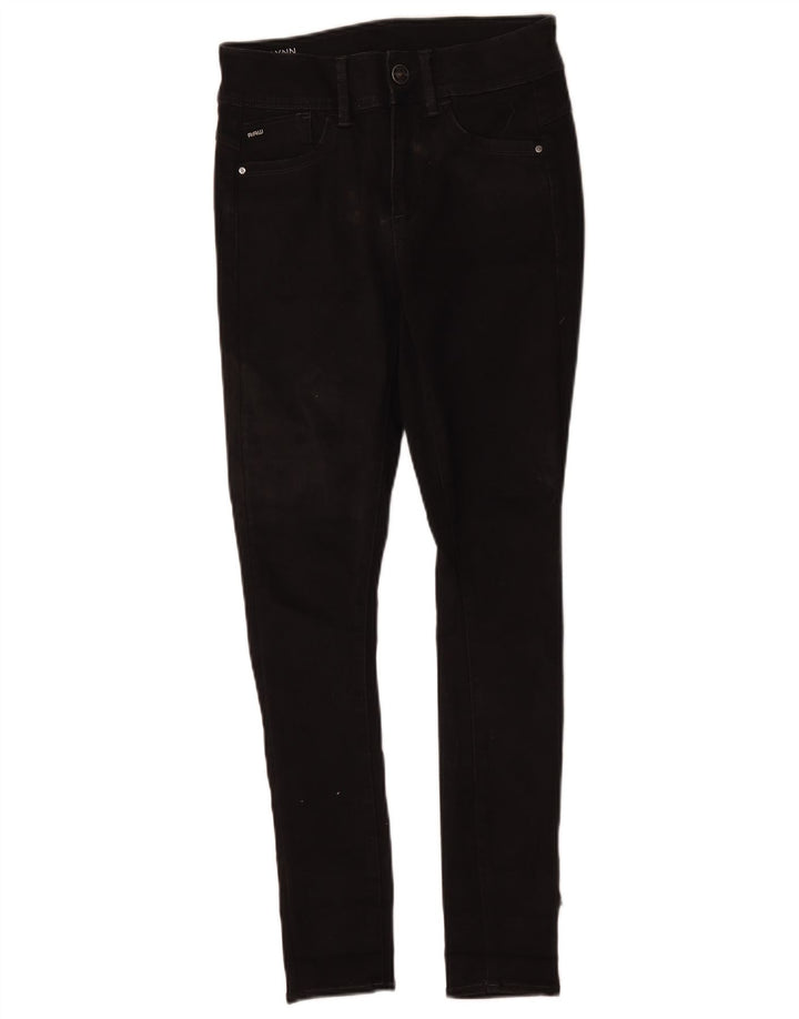 Damskie jeansy Skinny G-Star Lynn W27 L30 Czarny poliester