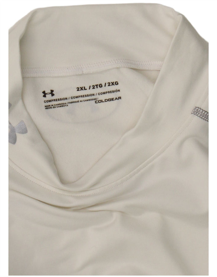 Męska koszulka z długim rękawem Under Armour Cold Gear, biała