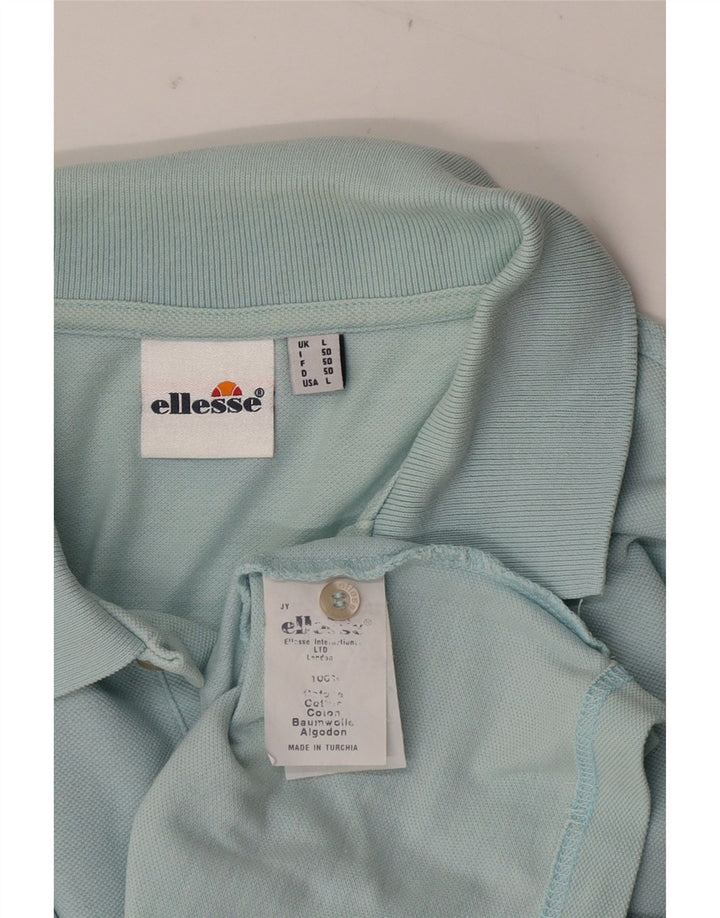 Męska koszulka polo Ellesse, duża, niebieska, bawełniana