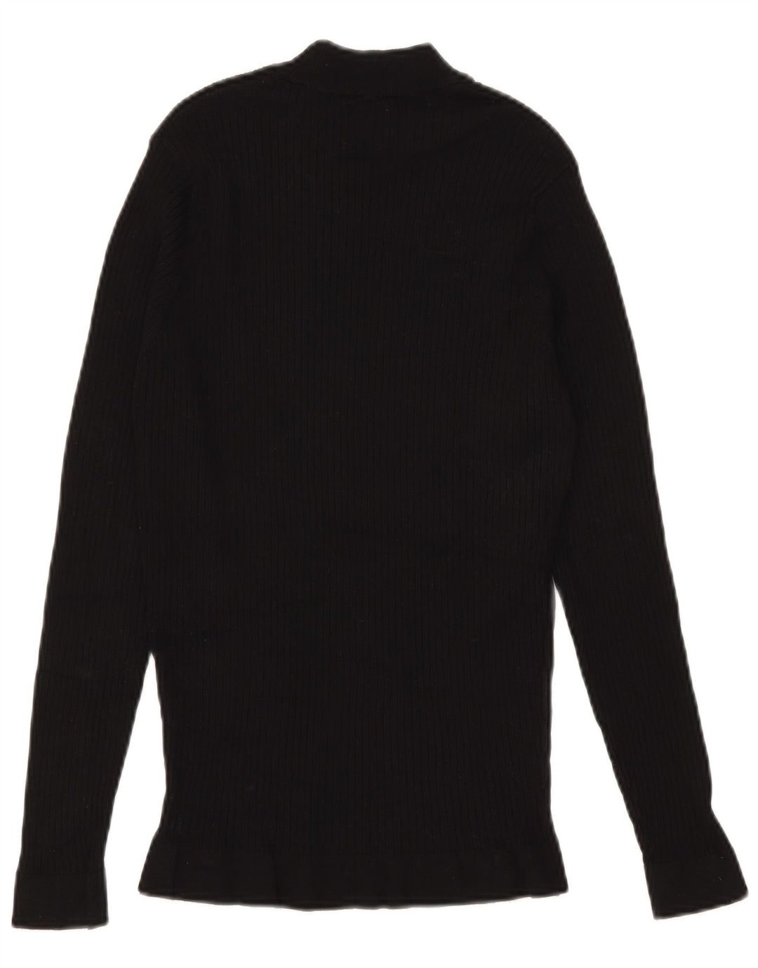 Zara Męski sweter z golfem, mały, czarny, wiskozowy