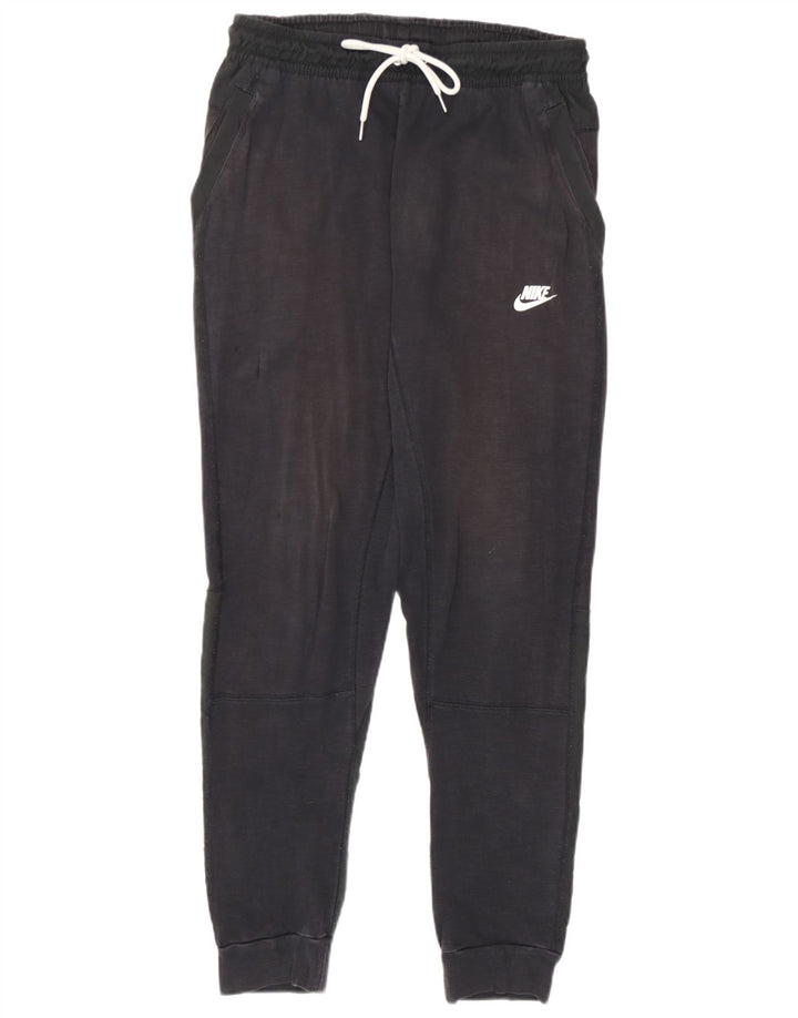 Męskie spodnie dresowe Nike, joggery, średnie granatowe, bawełniane