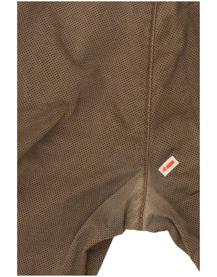 Męskie proste spodnie chino TOMMY HILFIGER W34 L29 Brązowa bawełna w cętki