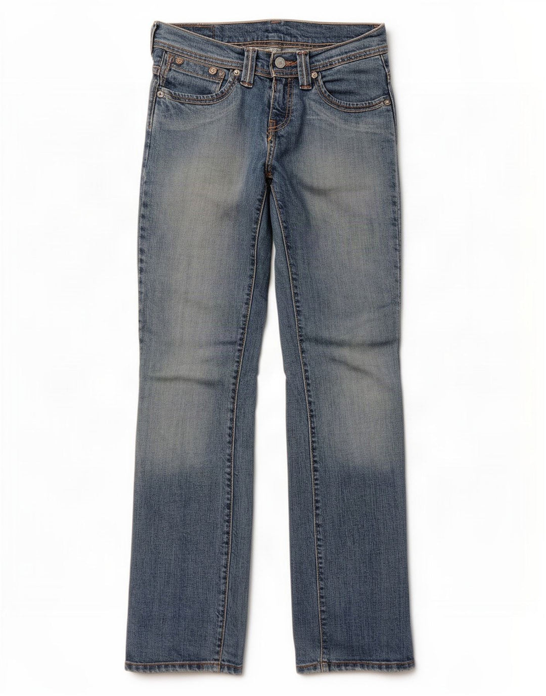 Damskie proste dżinsy Levi's W28 L32 Niebieskie bawełniane