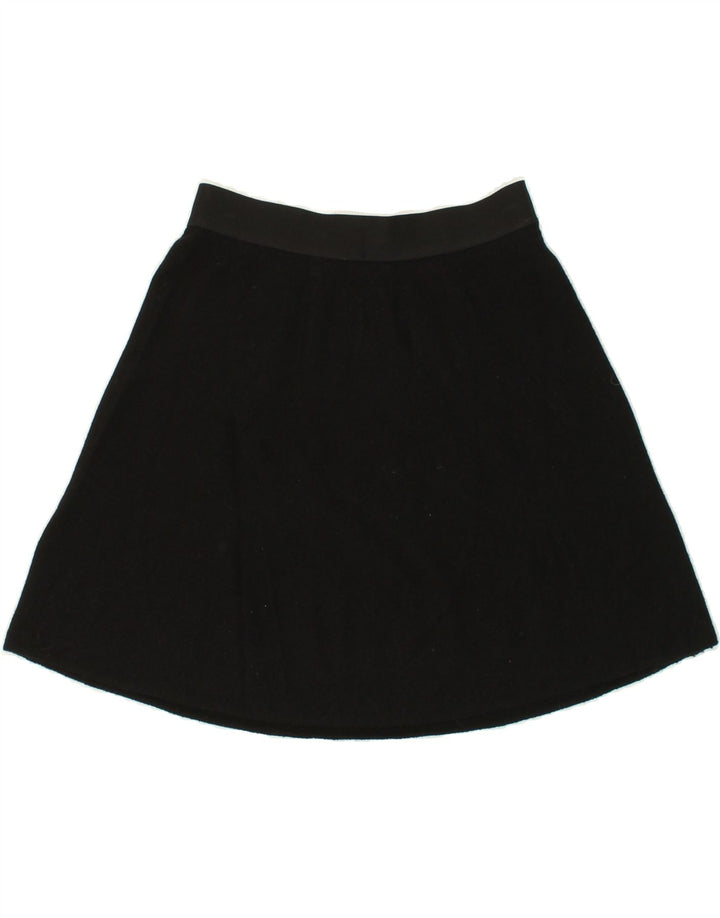 BENETTON Womens Mini Skirt W26 Small  Black Wool Vintage Benetton and Second-Hand Benetton from Messina Hembry 