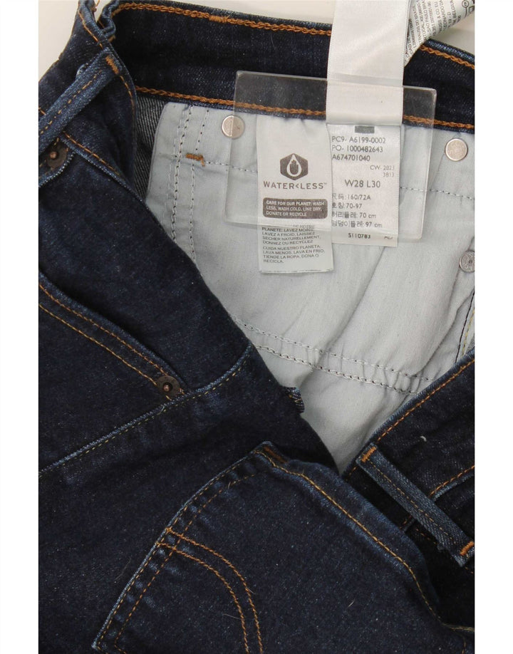 Damskie jeansy Levi's 712 Slim W28 L30 Granatowa bawełna