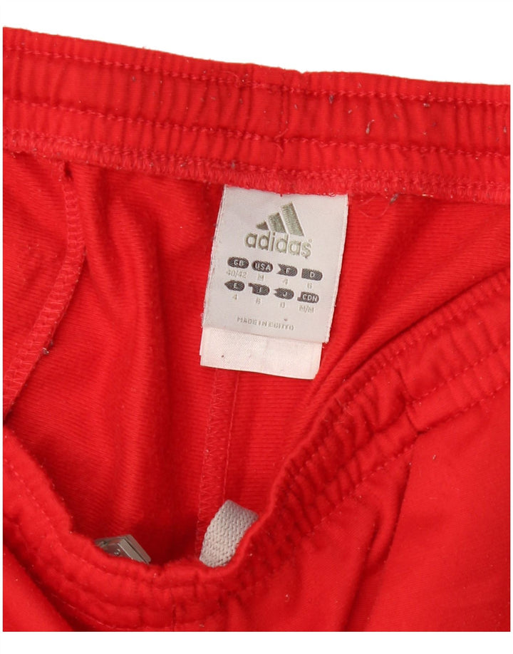 Męskie spodnie dresowe Adidas UK 40/42 Średni czerwony poliester