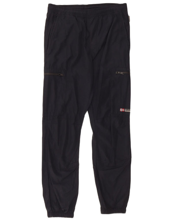 Męskie spodnie cargo Napapijri Joggers Medium W32 L28 Czarna bawełna