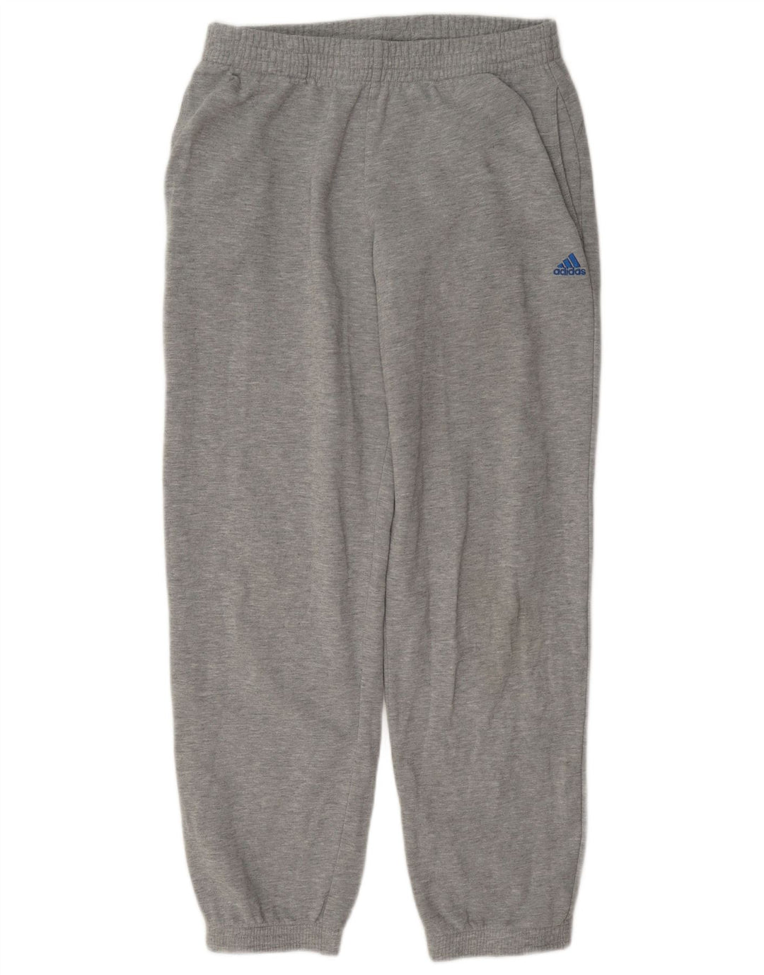 Męskie spodnie dresowe Adidas, średnioszare, bawełniane