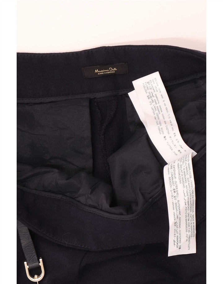 Damskie spodnie garniturowe Massimo Dutti EU 40 Medium W30 L27 Granatowa wełna
