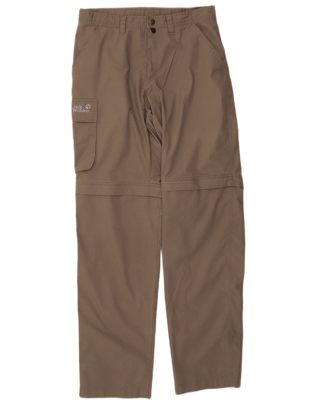 Męskie proste spodnie cargo Jack Wolfskin W32 L34 Szary poliester
