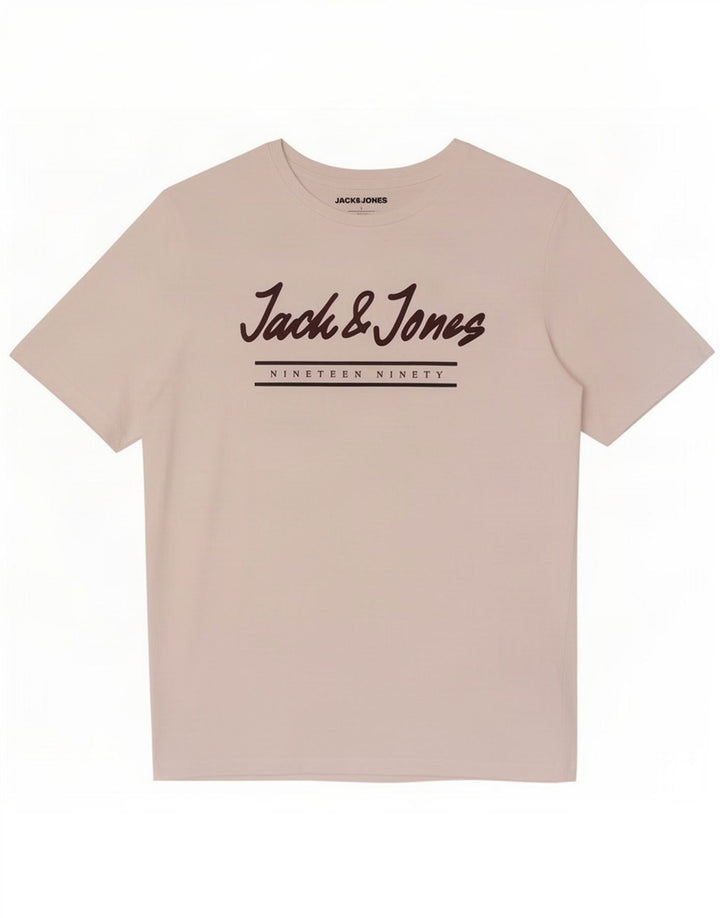 Męski T-shirt z grafiką Jack & Jones, duży, biały