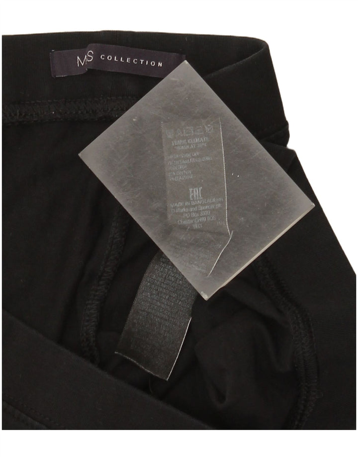 Marks & Spencer Damskie legginsy Crop UK 16, duże, czarne, bawełniane