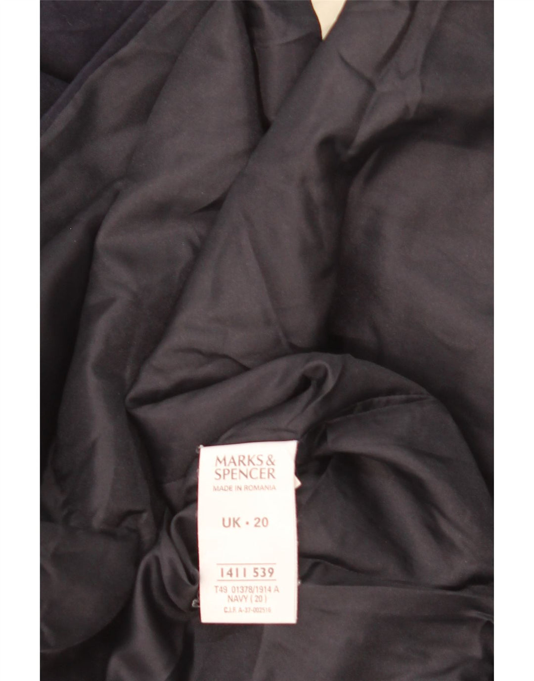 Kurtka damska Marks & Spencer UK 20 2XL Granatowa, poliester