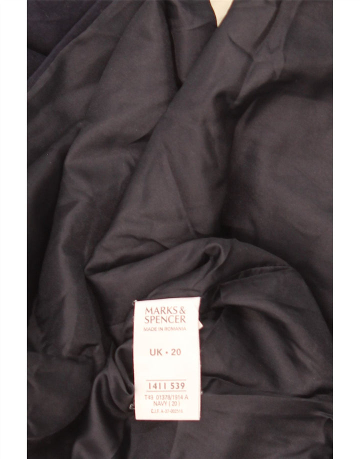 Kurtka damska Marks & Spencer UK 20 2XL Granatowa, poliester