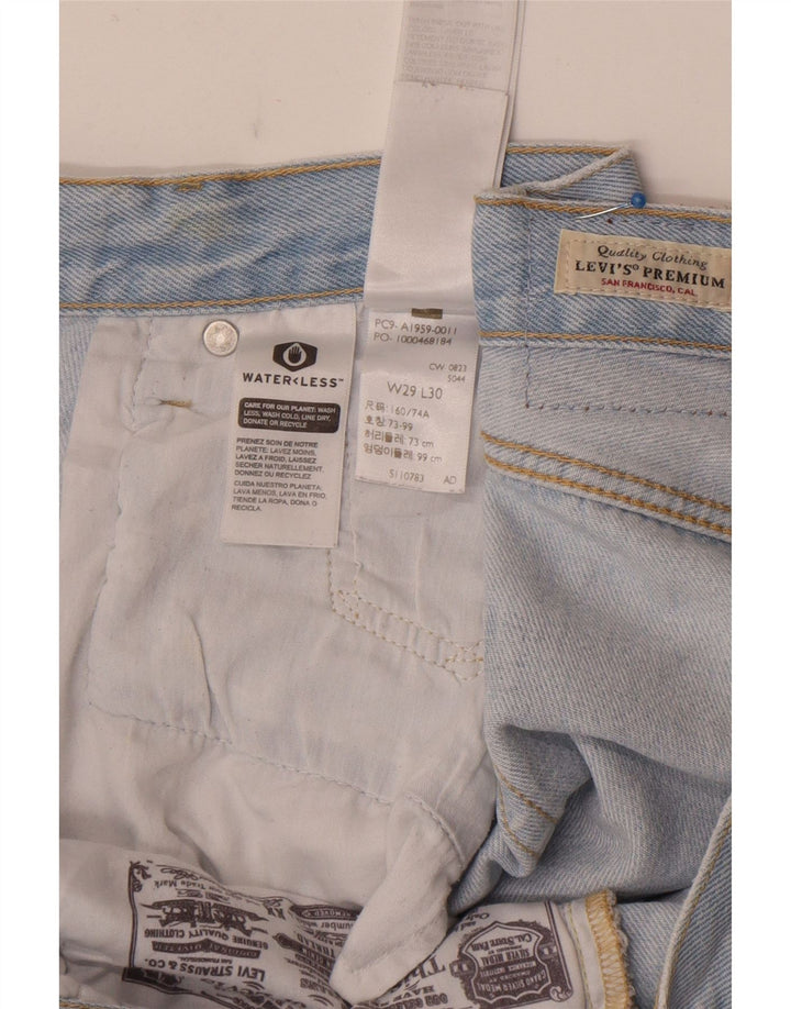 Męskie jeansy Levi's 501 Straight W29 L30 Niebieskie bawełniane