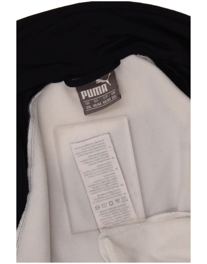Męska kurtka dresowa PUMA 2XL Granatowy poliester z blokami kolorów