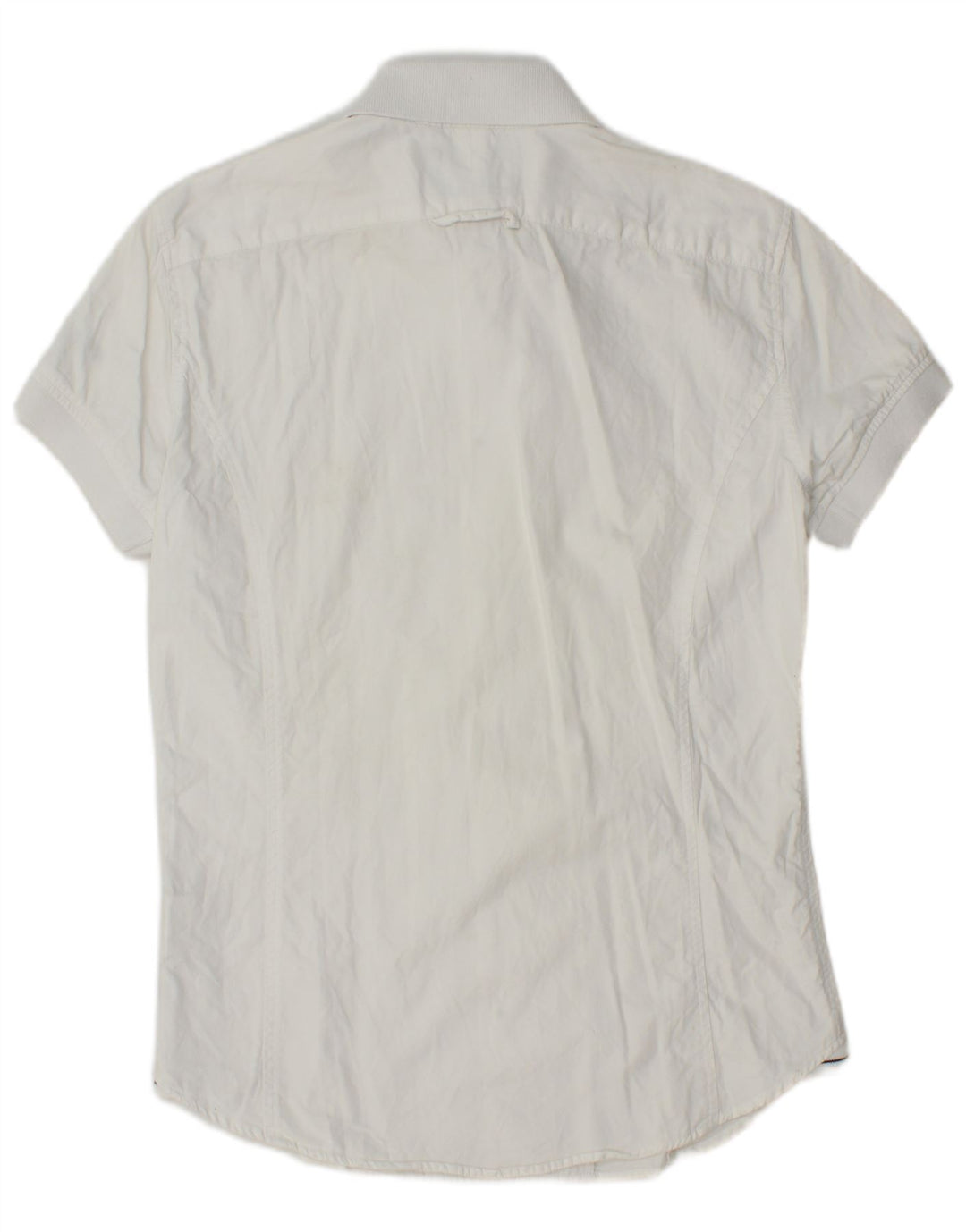 Męska koszula z krótkim rękawem Armani Jeans, mała, biała, bawełniana