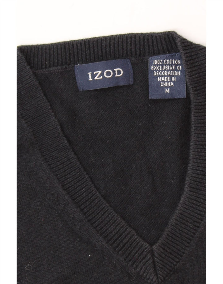 IZOD Mens Vest Tank Top Medium Navy Blue Cotton Vintage Izod and Second-Hand Izod from Messina Hembry 