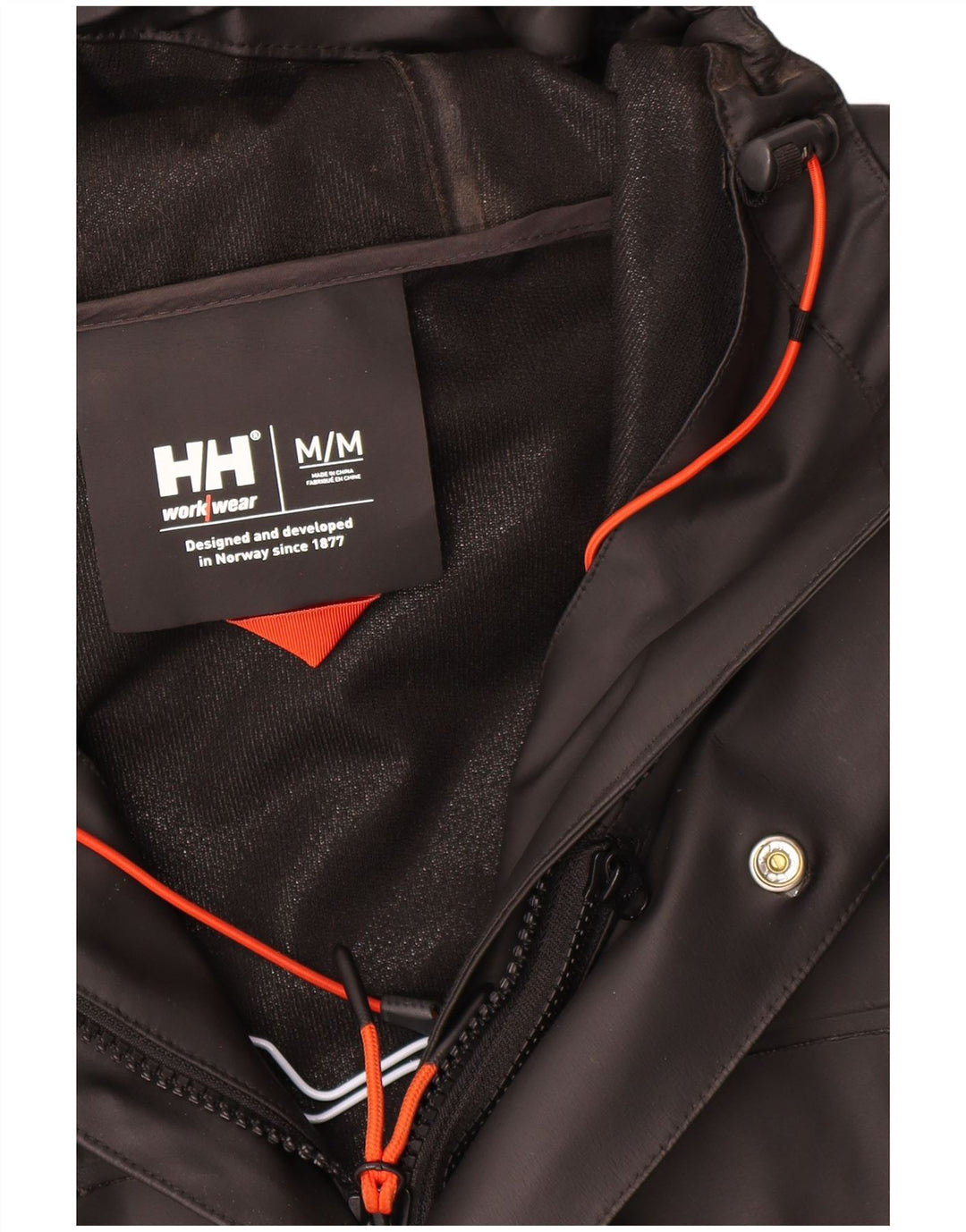 Męska kurtka ze sztucznej skóry Helly Hansen z kapturem UK 38, średni czarny poliwinyl