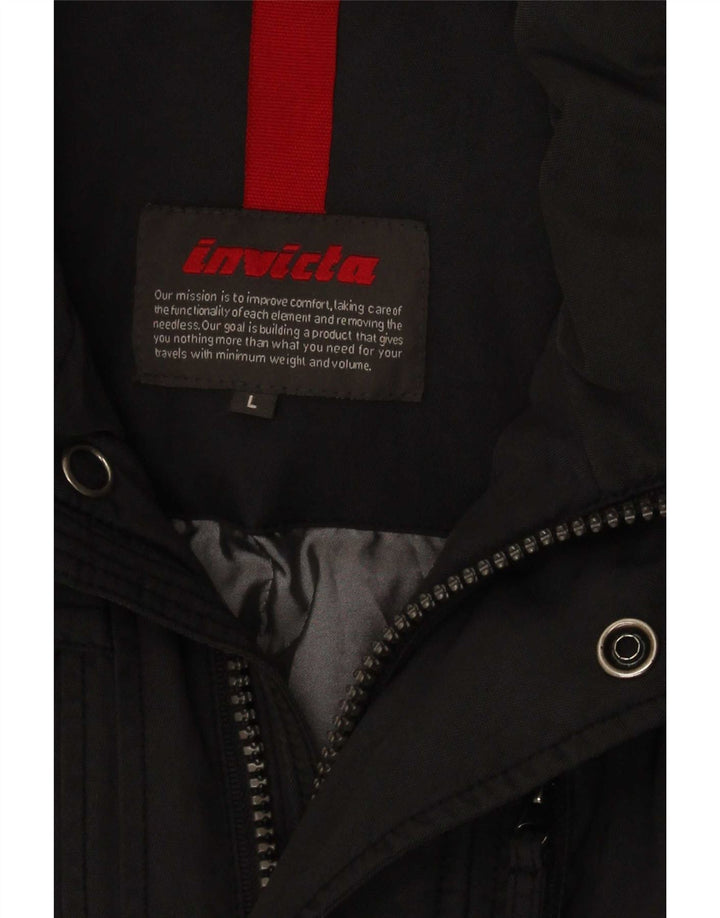 Męska ocieplana kurtka Invicta UK 40, duża, szary nylon
