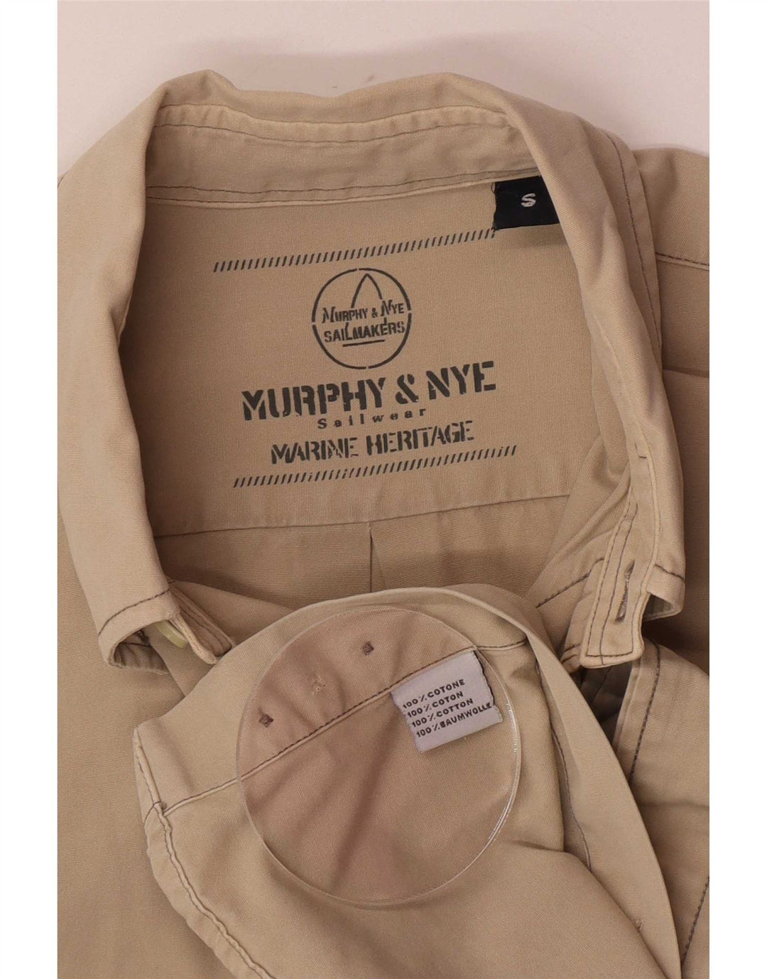 Koszula męska Murphy & Nye, mała, beżowa, bawełniana