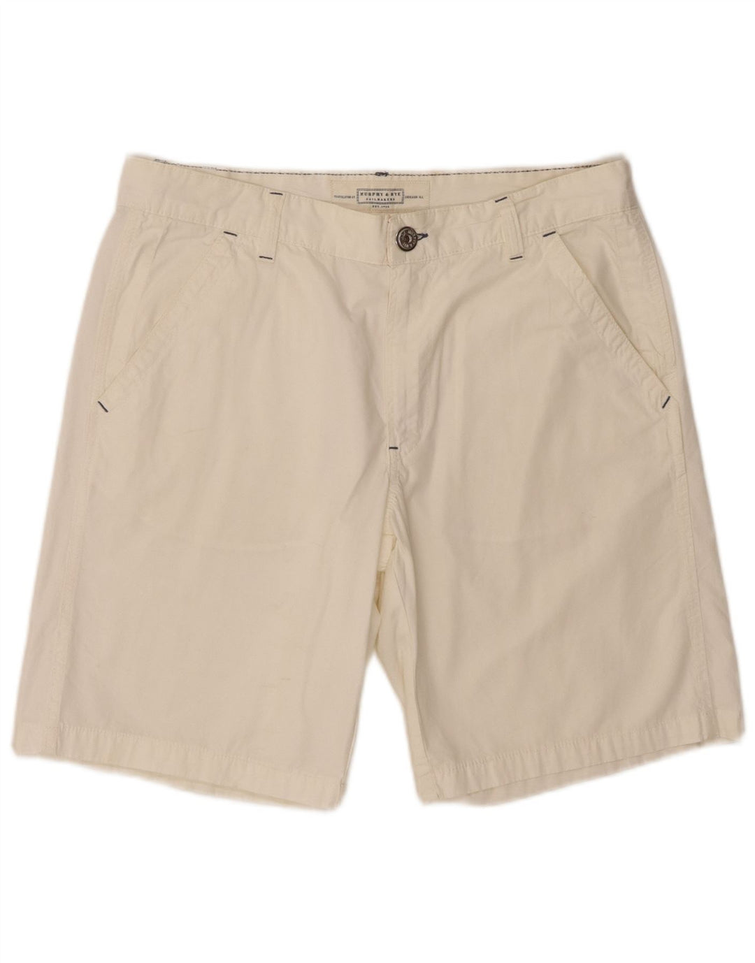 Męskie spodenki Chino Murphy & Nye W36, duże, białe, bawełniane