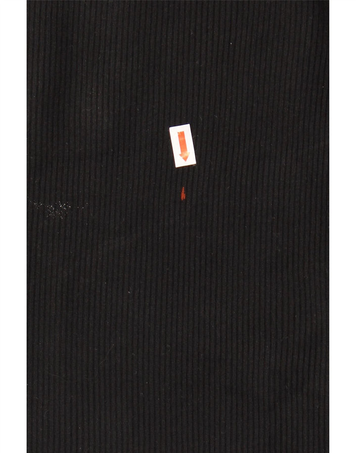 Damski sweter ZARA Crop Boat Neck Sweter UK 8 Small Black Wiskoza