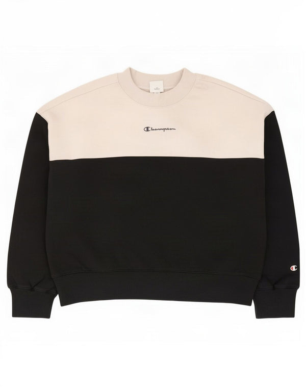 Damski sweter oversize Champion UK 14, średni czarny, blok kolorów