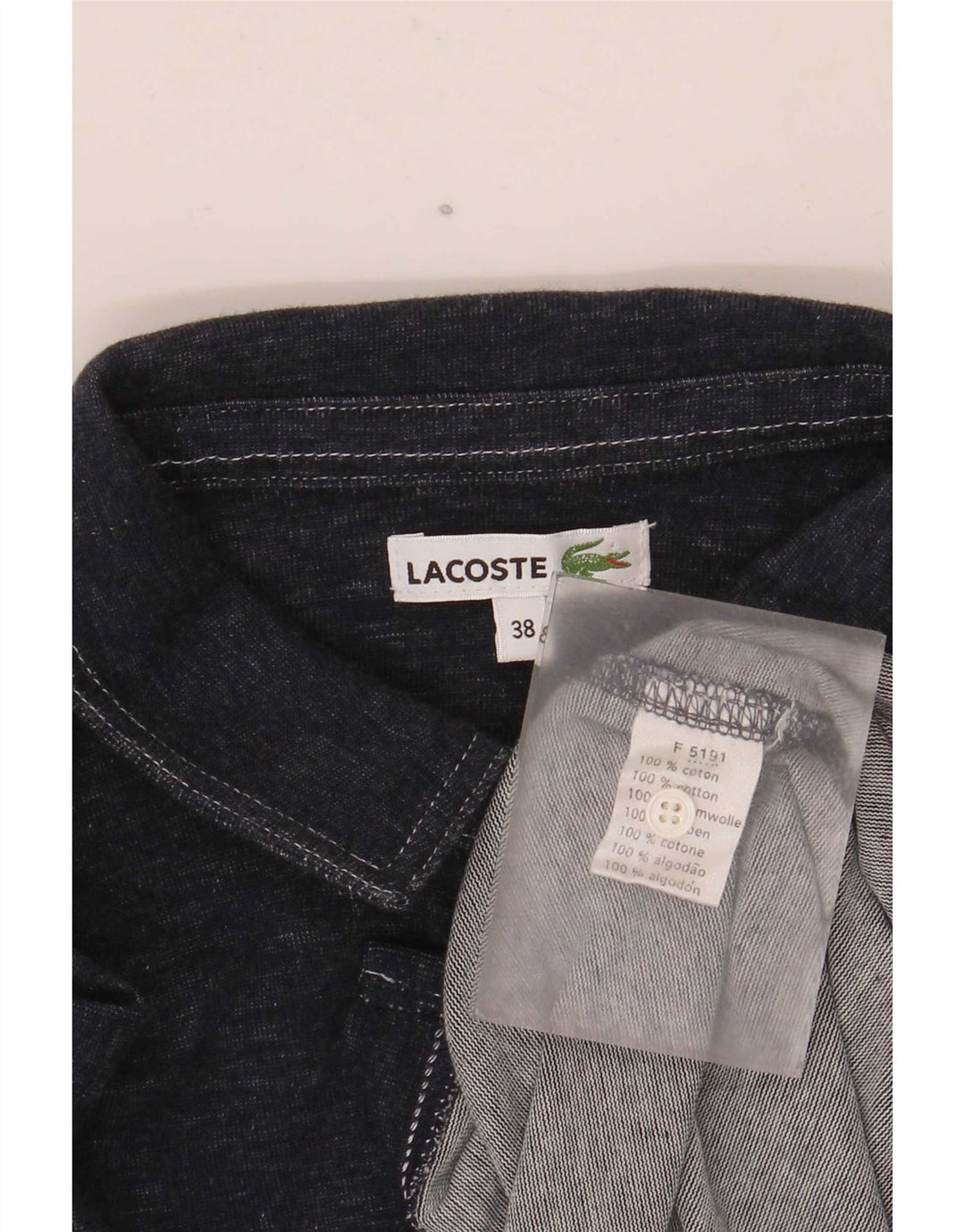 Lacoste Damska Sukienka Koszulowa Rozmiar 38 Średni Granatowa Bawełna