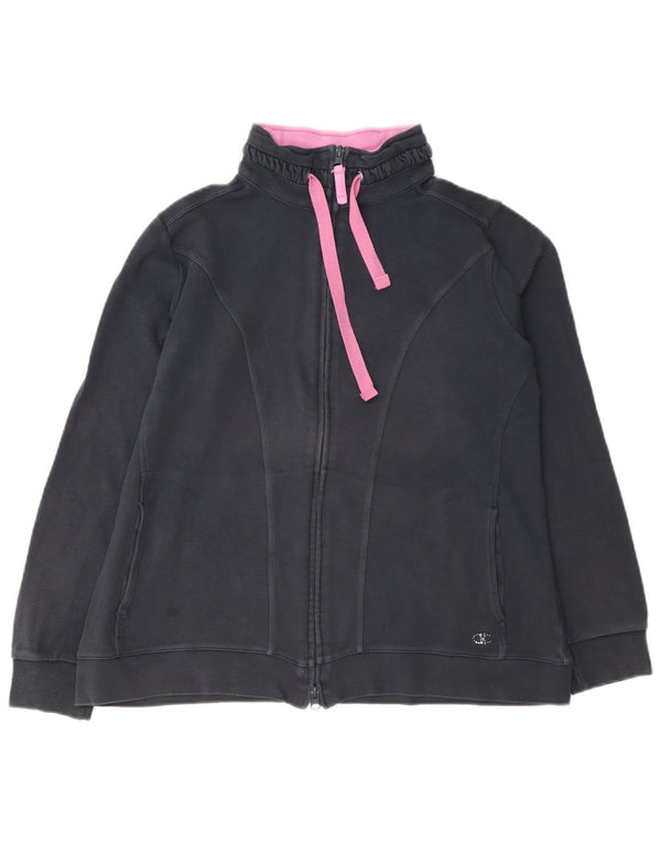 Damska kurtka dresowa Champion Easy Fit UK 14, średnia, granatowa, bawełniana