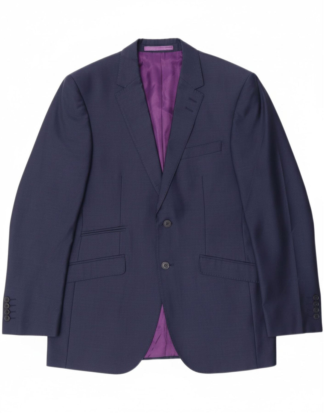 MARKS & SPENCER Mens Tailored Fit Blazer Jacket UK 38 Medium Navy Blue