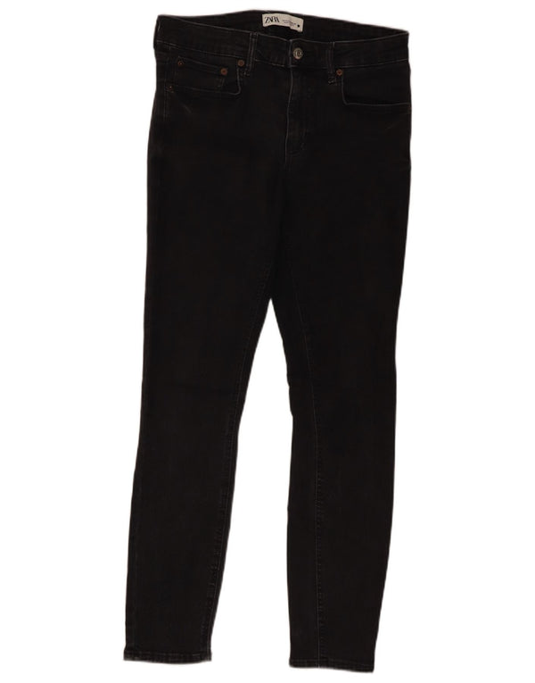 Damskie jeansy skinny Zara EU 40 Medium W30 L27 Czarna bawełna