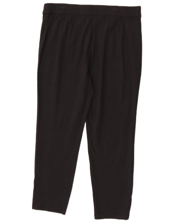 Marks & Spencer Damskie zwężane spodnie codzienne UK 18 XL W36 L26 Czarne