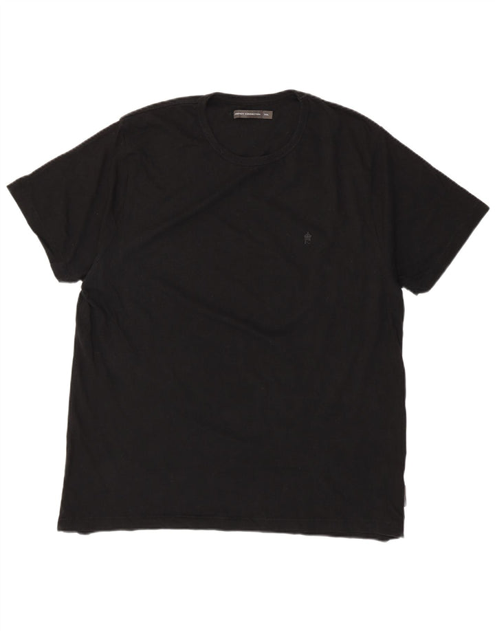 T-shirt damski FRENCH CONNECTION Top UK 20 2XL Czarna bawełniana