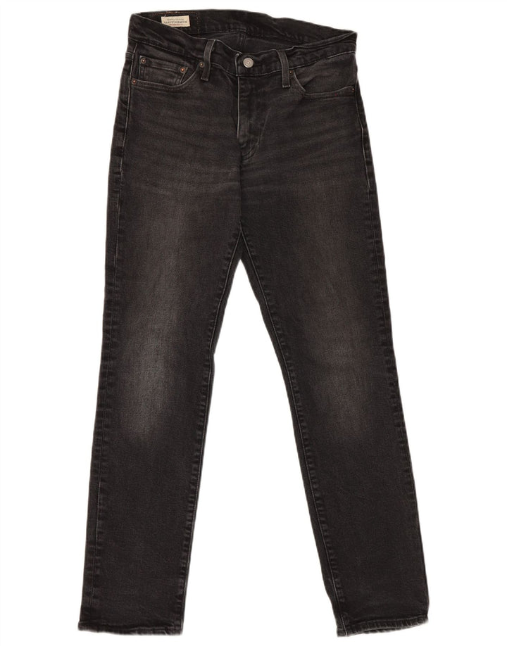 Męskie jeansy slim fit Levi's W30 L30 Czarna bawełna