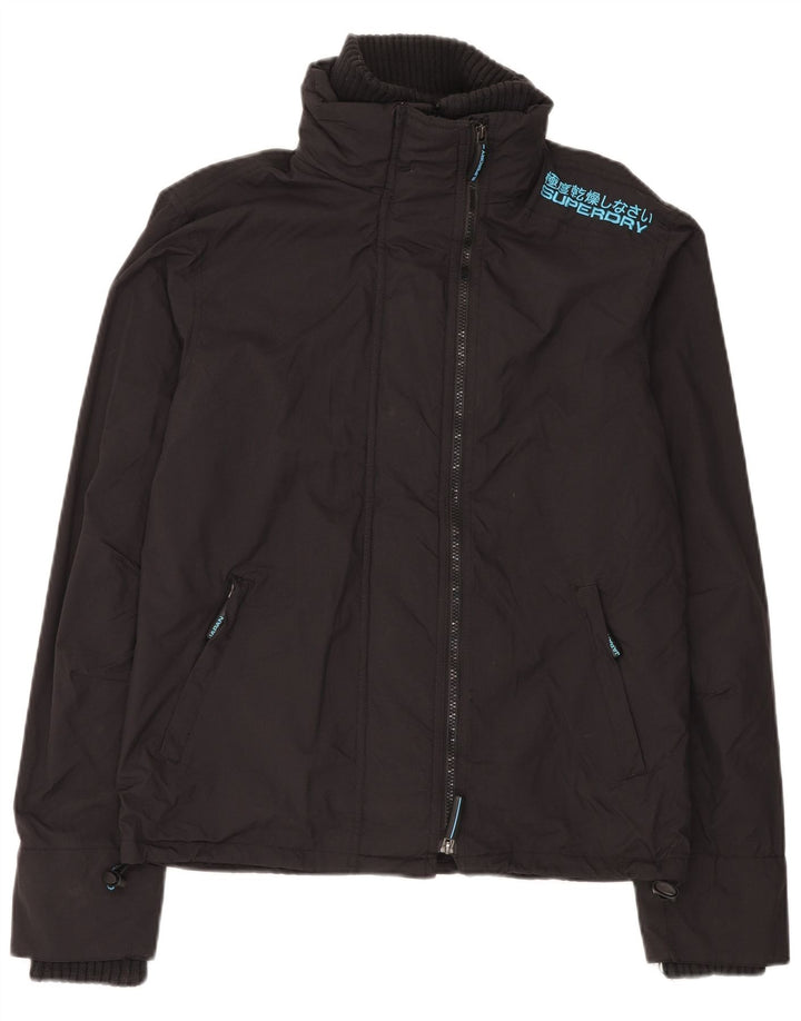 Damska kurtka wiatrówka SUPERDRY Graphic Oversized UK 14 Medium Black