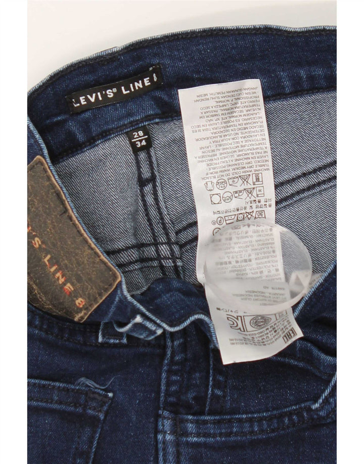 Męskie jeansy Levi's Skinny W28 L34 Niebieskie bawełniane