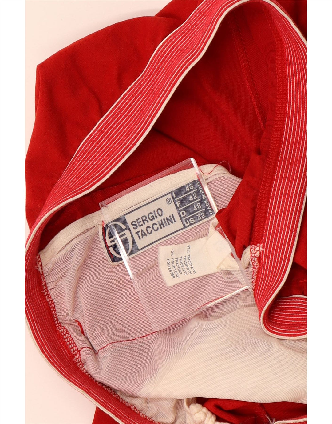 Spodnie dresowe damskie SERGIO TACCHINI IT 48 XL W34 L29 Czerwony Triacetat