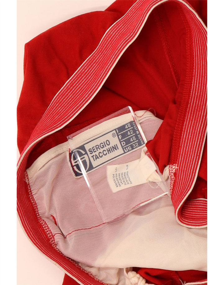 Spodnie dresowe damskie SERGIO TACCHINI IT 48 XL W34 L29 Czerwony Triacetat