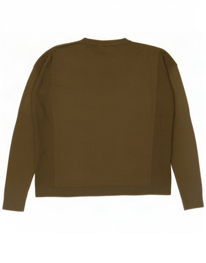 Marks & Spencer Damski sweter oversize z okrągłym dekoltem, UK 10, mały khaki