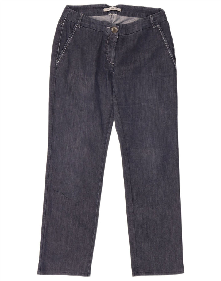 Czarne jeansy damskie proste Penny IT 40 Small W28 L26 Granatowe