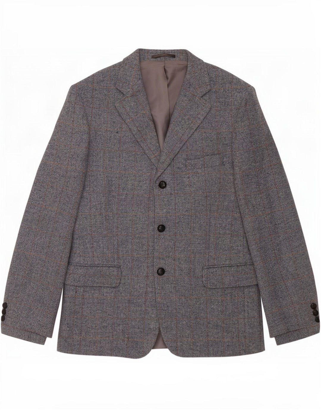 Męska marynarka zapinana na 3 guziki Avoca UK 42 XL Szara wełna