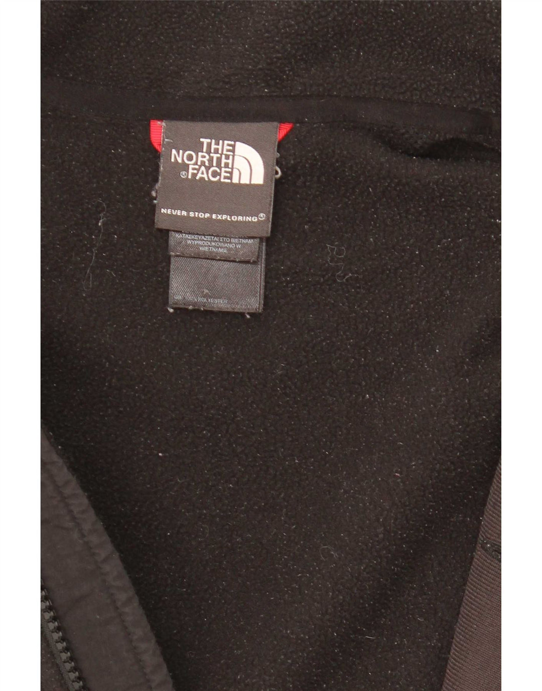Męska kurtka polarowa The North Face Graphic Liner UK 40, duża, czarna, poliestrowa