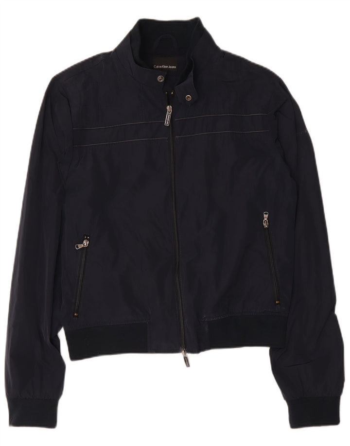 Męska kurtka bomberka Calvin Klein Jeans UK 40, duża, granatowa, poliestrowa