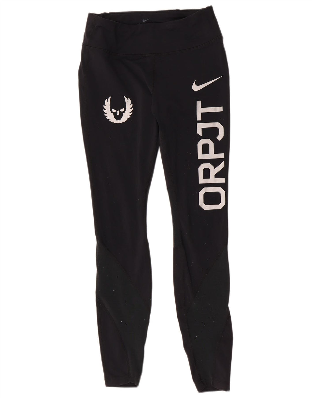 Damskie legginsy Nike Oregon Graphic UK 8, małe, czarne, nylonowe