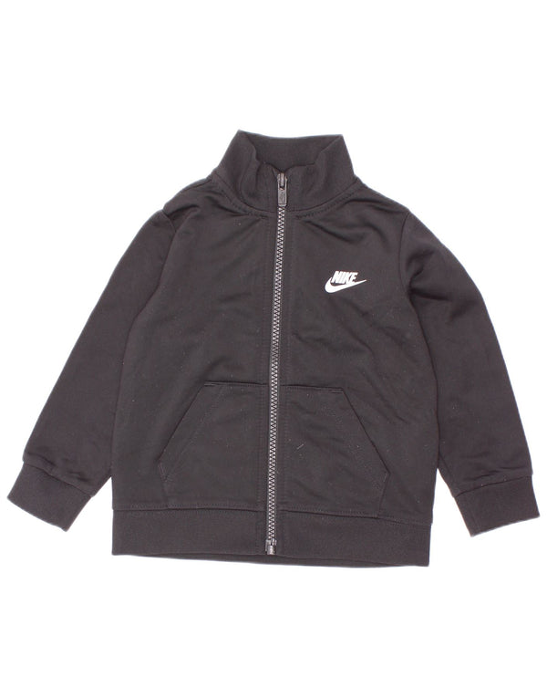 Kurtka dresowa chłopięca Nike Baby Graphic na 12-18 miesięcy, czarna, z blokami kolorów