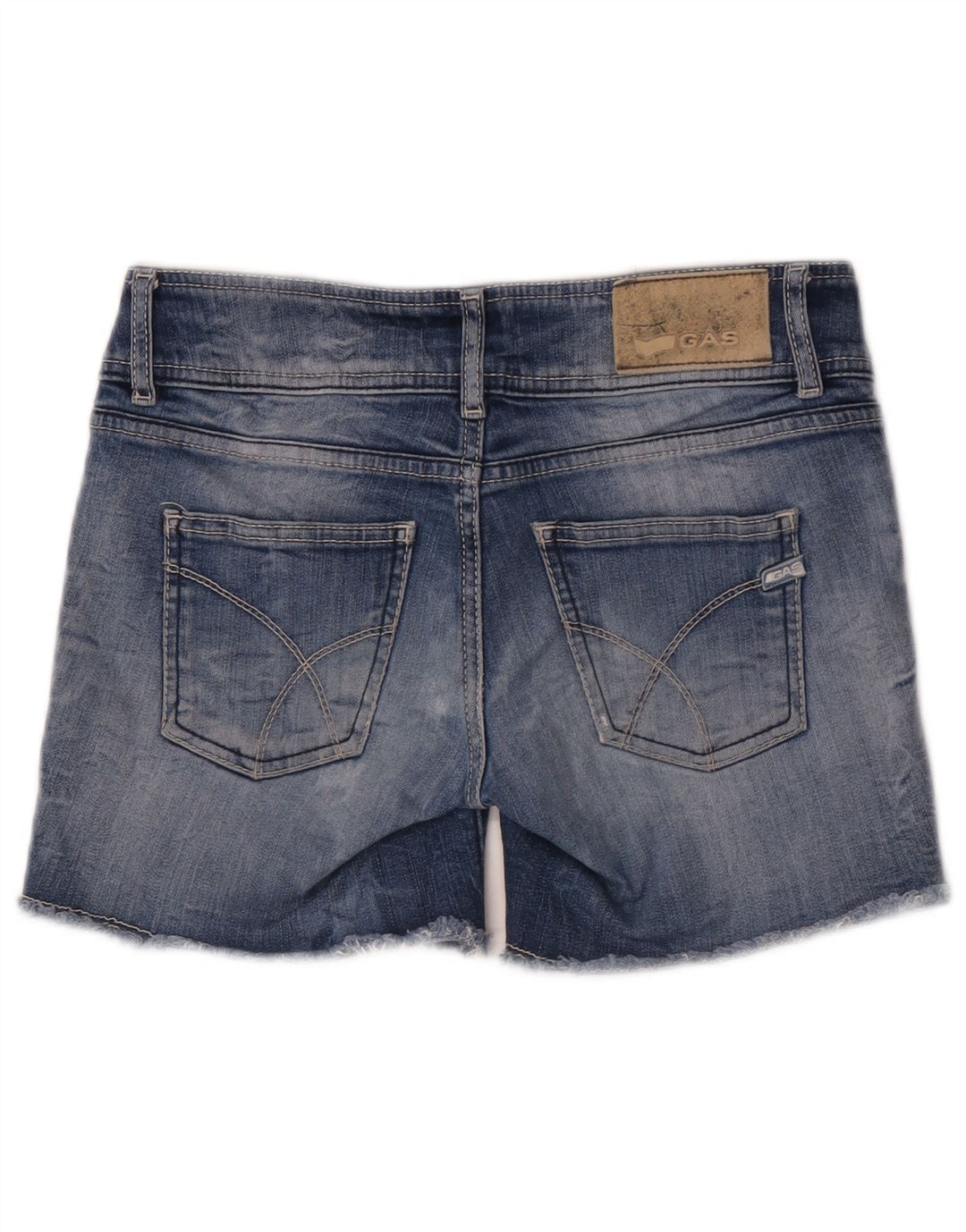 Damskie spodenki jeansowe GUESS W26 Small, niebieskie, bawełniane