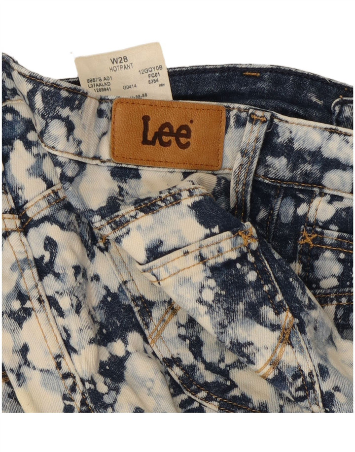 Damskie spodnie dżinsowe Lee W28 Średni granatowy kolor Tie Dye Cotton